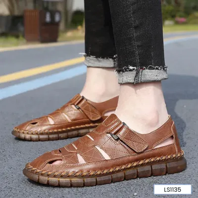 FLEX GLIDE GENUINE LEATHER SANDALS